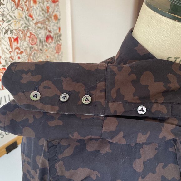 3For$20/van Laack - Alexi Camo Cotton Shirt - Made in Germany - Picture 8 of 13